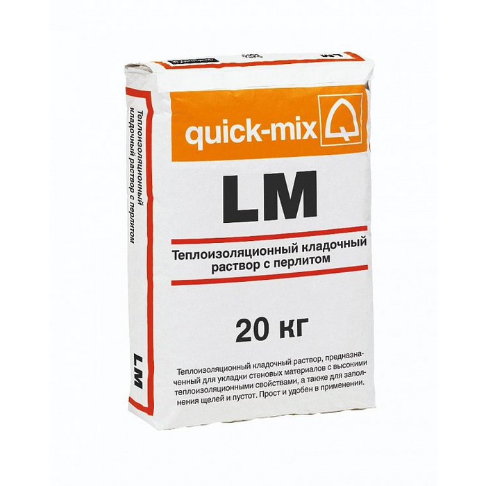 Легкий кладочный теплый раствор Leichtmauermörtel LM plus, Sievert