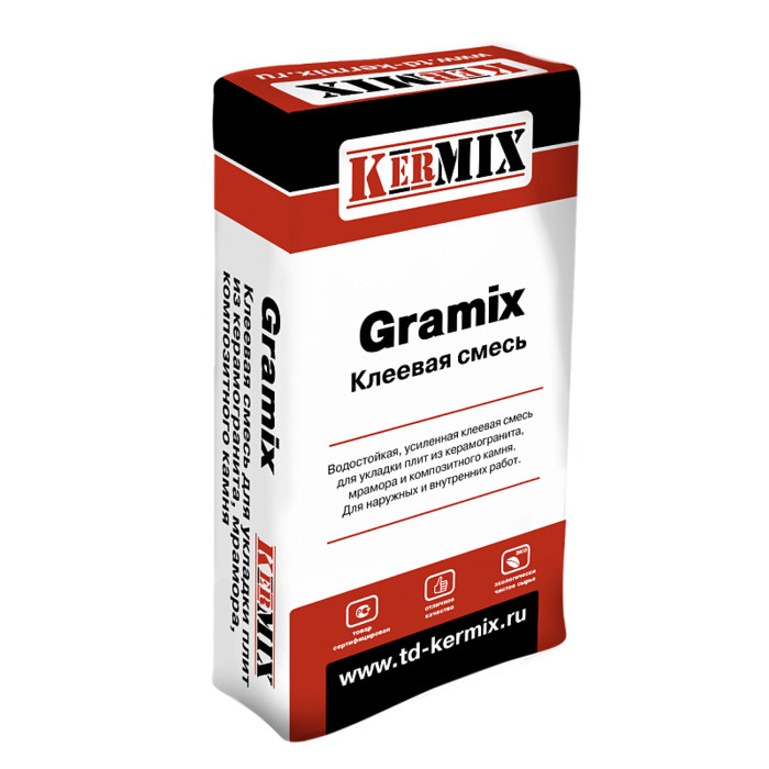 Клей для керамической плитки Gramix 2230, Kermix