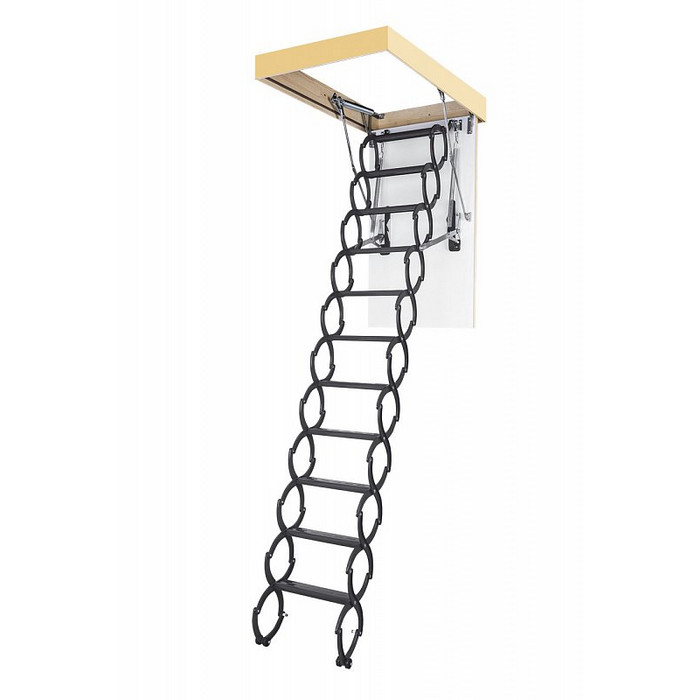 Чердачная лестница с ножничным типом открывания и теплоизоляцией LST-B, 70x120/280, Fakro