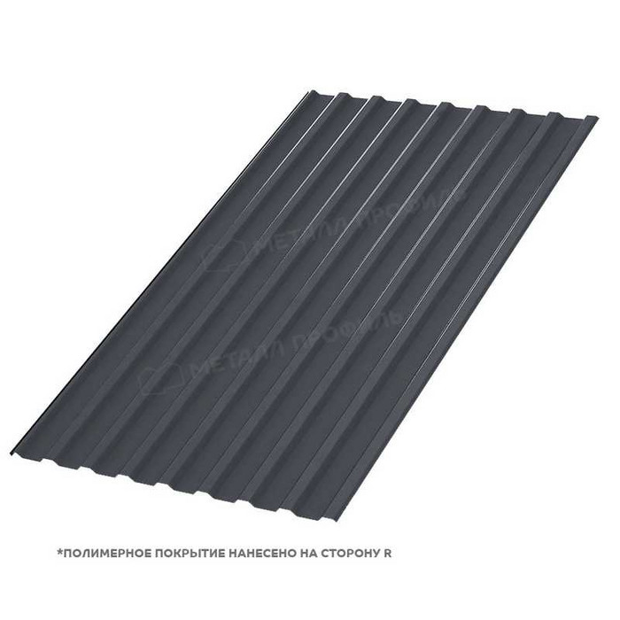Профлист Металл Профиль МП-20 PURMAN® 0.5 мм RAL 7024 Серый графит - фото №1